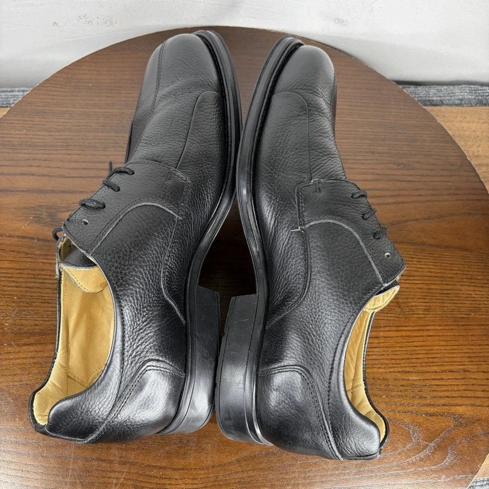 Studio Belvedere Bay Bridge Oxford Shoes Men's 13 EEE Black Pebble Leather Derby